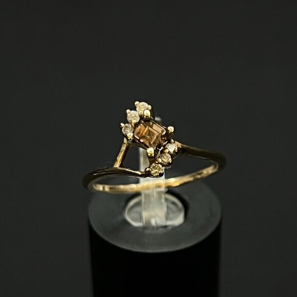 Brown Gemstone Ring